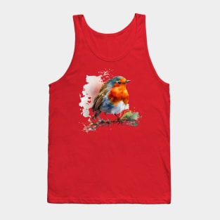 Robin Bird Watercolor 3.0 Tank Top